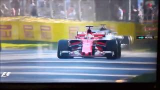 Vettel in Ferrari vittoria commento inno italiano 2017un martello [upl. by Papst747]