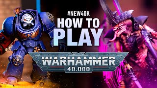 How to Play Warhammer 40k Space Marines vs Tyranids Demo Game [upl. by Ahsilac331]