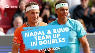 Rafa Nadal amp Casper Ruud Play Doubles Together  Bastad 2024 Highlights [upl. by Fontana669]