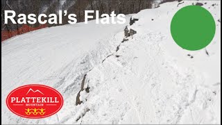 Skiing Rascals Flats at Plattekill Mountain Mar 4th 2023 [upl. by Amolap]