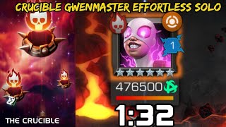 The Crucible Gwenmaster Effortless Solo 132 🤣 [upl. by Yllib]