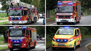 Bronto TMB 38 Feuerwehr und Rettungsdienst Frechen auf Einsatzfahrt [upl. by Kieran]