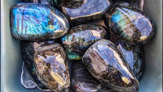 How We Make Labradorite FreeForm Carvings [upl. by Tamiko]