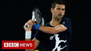 Novak Djokovic’s visa cancelled by Australia for second time  BBC News [upl. by Eceinert951]