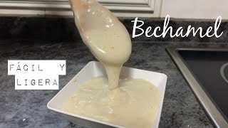 Bechamel con maicena  Súper ligera Sin gluten [upl. by Anem]