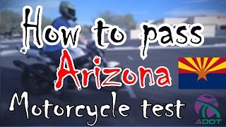 Arizona Motorcycle skills test  How to pass AZ motorcycle test [upl. by Casaleggio]