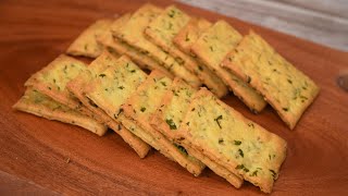 Perfect cracker recipe  Super Crispy  Saltine crackers with vegetable   Delicious snacks [upl. by Enahs]