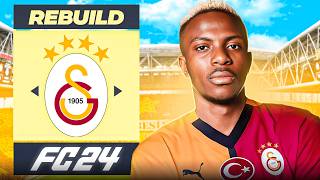 OSIMHEN SÜPER LİGDE KAÇ GOL ATAR  GALATASARAY REBUILD  FC 24 KARİYER MODU [upl. by Ellehsram538]