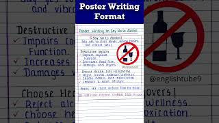 Poster writing  How to write poster making format poster shortsfeed shorts [upl. by Sperry997]