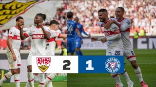 VFB Stuttgart gegen Holstein Kiel 21 amp Highlights Tore amp Deniz Undav  Bilal Touré Tore vs Kiel [upl. by Atiuqrahc941]