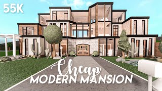 BLOXBURG Modern Winter Mansion Speedbuild  Roblox House Build [upl. by Frederik566]