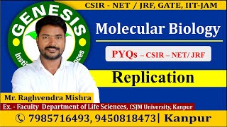 PYQs  Replication  Molecular Biology  CSIR NETJRF  Life science  GATE DBT [upl. by Benco]