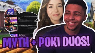 POKI AND MYTH PLAYING FORTNITE AGAIN [upl. by Kerstin747]