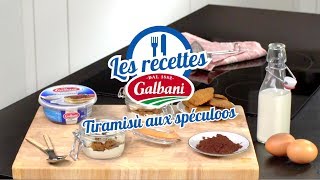 Tiramisu aux speculoos  Recette de Tiramisu  Galbani [upl. by Ajiak596]