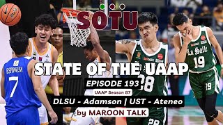 DLSU DOMINATION UST CONTINUATION  State of the UAAP by Maroon Talk  Episode 193 [upl. by Syramad]