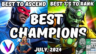 Best Champions Ranked amp Tier List  July 2024 MCoC  Vegas Tier List amp Spreadsheet  Patriot Leader [upl. by Hank898]