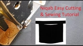 Niqab Easy Cutting amp Sewing Tutorial  How To Make Niqab Hijab Stitching [upl. by Georgetta]