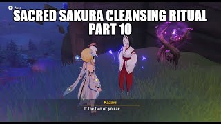 Sacred Sakura Cleansing Ritual part 10  Genshin Impact [upl. by Zetrom819]