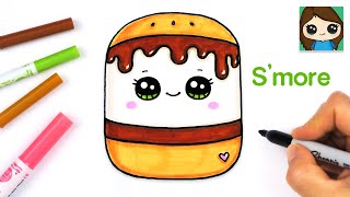 How to Draw a Smore Easy  Squishmallows [upl. by Gaelan]