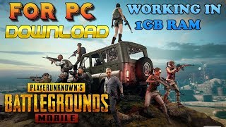 PUBG PC In 1GB ram  Without Graphics Card  Low end Pc  NO LAG [upl. by Onig187]