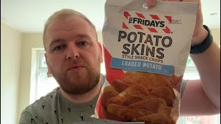 TGI Fridays Potato Skins Loaded Potato Flavour Crisps  Review USA 🇺🇸 [upl. by Meurer]