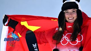 Watch every run from Eileen Gus sensational halfpipe debut  Winter Olympics 2022  NBC Sports [upl. by Malachi]