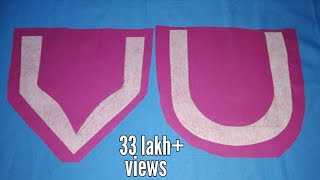 Simple neck design Cutting and Stitching Tutorial in Hindi  Kurti Neck Design [upl. by Eirrok510]