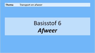 VMBO 4  Transport en afweer  Basisstof 6 Afweer  8e editie [upl. by Atteloj]