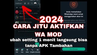 WA MOD GB WA FMWA bisa digunakan lagi simak caranya tanpa APK tambahan 2024 WORK [upl. by Eliam]