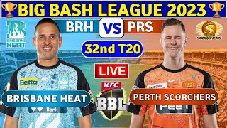 🔴Live Perth Scorchers vs Brisbane Heat  BRH vs PRS Live 32nd Match T20 Big Bash League 202324 [upl. by Alvina930]