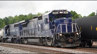 CSX L080 with a Pan Am Blue Dip Duo [upl. by Yesdnil538]