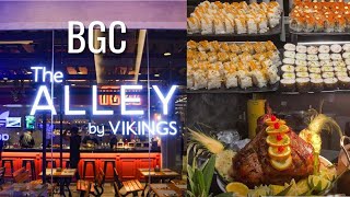 THE ALLEY BY VIKINGS IN BGC  The Alley Buffet  Bonifacio Global City [upl. by Vassell]