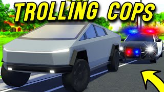 Roblox Roleplay  TROLLING COPS WITH 1000HP TESLA CYBERTRUCK [upl. by Jonathon]