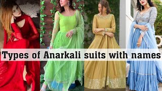 Types of anarkali suits with namesTHE TRENDY GIRL [upl. by Aicenek58]