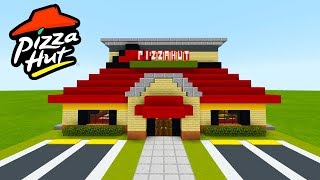 Minecraft Tutorial How To Make A Pizza Hut Restaurant quot2019 City Tutorialquot [upl. by Pantheas]