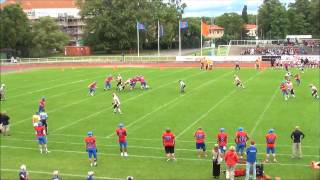 Kristianstad Predators vs Carlstad Crusaders 2013 [upl. by Gorrian640]