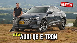 Nuevo Audi Q8 etron ⚡ Muy deportivo y 100 eléctrico 🔋 Prueba  reseña 4K [upl. by Nishi939]