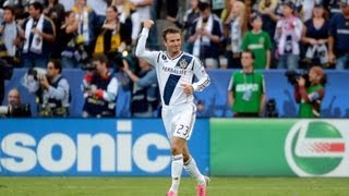 David Beckham Walks Off the Field for Final Time with Galaxy [upl. by Puri]