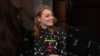 Emma Stone Takes LOTR Questionnaire By Stephen Colbert  shorts [upl. by Deanna919]