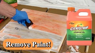 How to Strip Paint or Varnish Off Wood Using Citristrip Gel [upl. by Aninnaig]