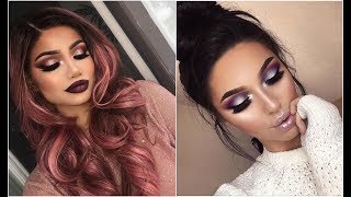 MAQUILLAJE DE NOCHE PARA FIESTA 2018  Makeup Tutorials [upl. by Millford]