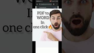 Convert PDF to WORD in one click🔥  shorts [upl. by Eire251]