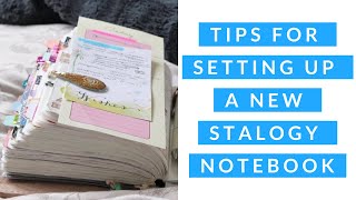 TIPS for Setting up a New Planner A Stalogy or any blank notebook [upl. by Alaehcim]