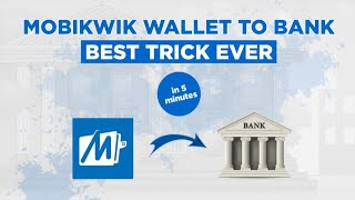 Proof  Trick To Transfer Mobikwik Balance Into Bank Account Without Any Charge [upl. by Alur]