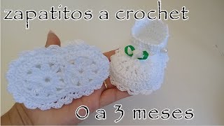 zapatitos a crochet bebé [upl. by Manny]