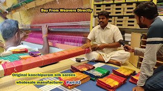 kanchipuram silk sarees manufacturers and wholesalers  kanchipuram silk sarees direct from weavers [upl. by Margret]