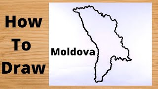 Moldova Map Drawing  Easy Trick [upl. by Tewfik]