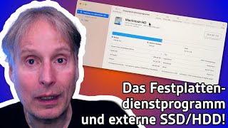 Das Festplattendienstprogramm und externe SSDHDD  4K [upl. by Ahsaercal231]