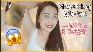 PAANO MAGPAPUTI NG KILIKILI IN LESS THAN 3 DAYSMY 3 DAYS JOURNEY UNDERARMS WHITENING ayaesguerra [upl. by Lenette]