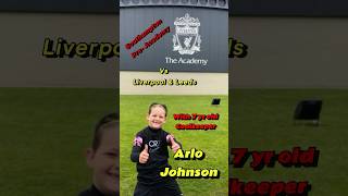 Arlo Johnson Southampton FC goalkeeper playing Liverpool amp Leeds Quick football tour to Everton too [upl. by Adekahs]